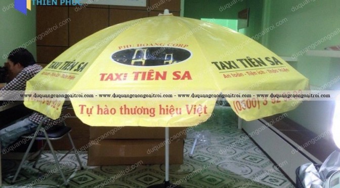 làm dù quảng cáo ngân hàng