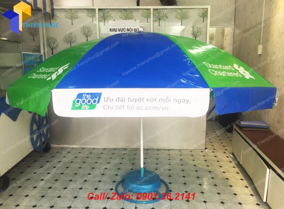 dù che quảng cáo ngoài trời